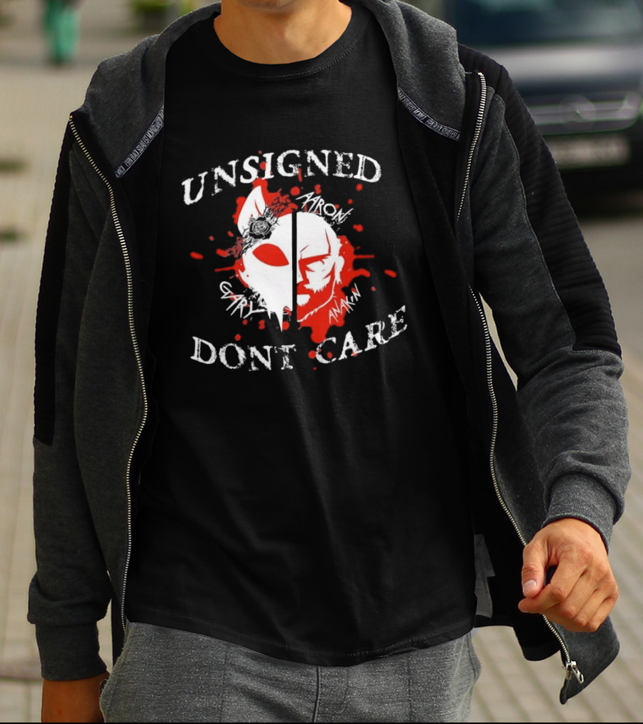 Unsigned Dont Care Aaron Gary Anakin Split Mask T-Shirt