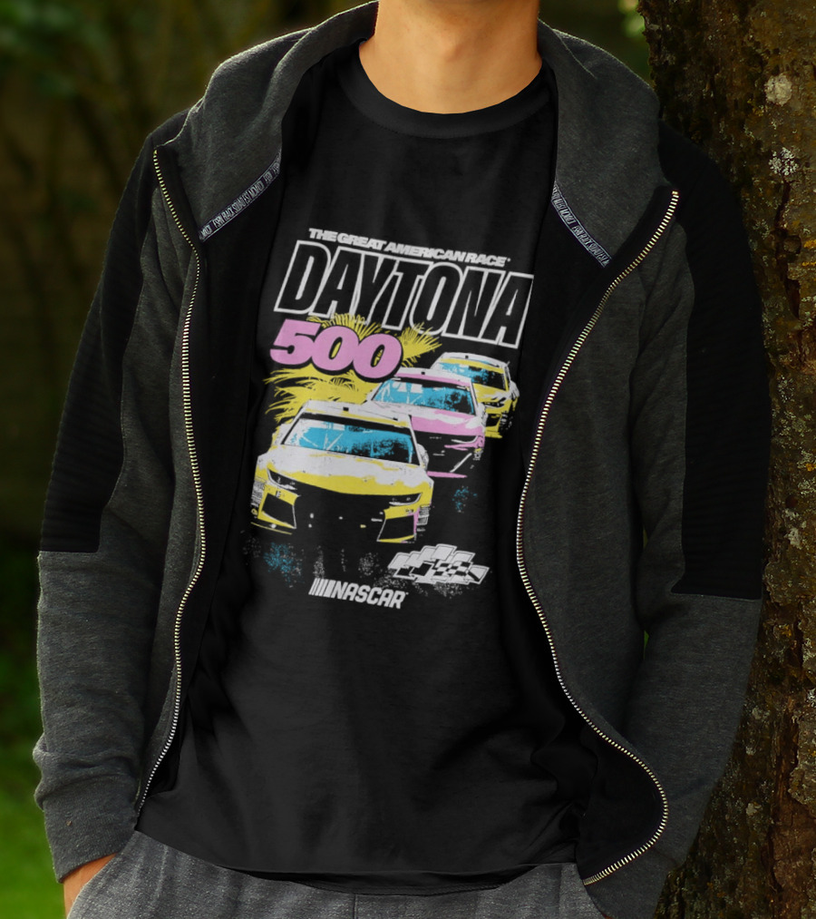 Daytona 500 NASCAR Racing The Great American Race Stock Car Competition T-Shirt