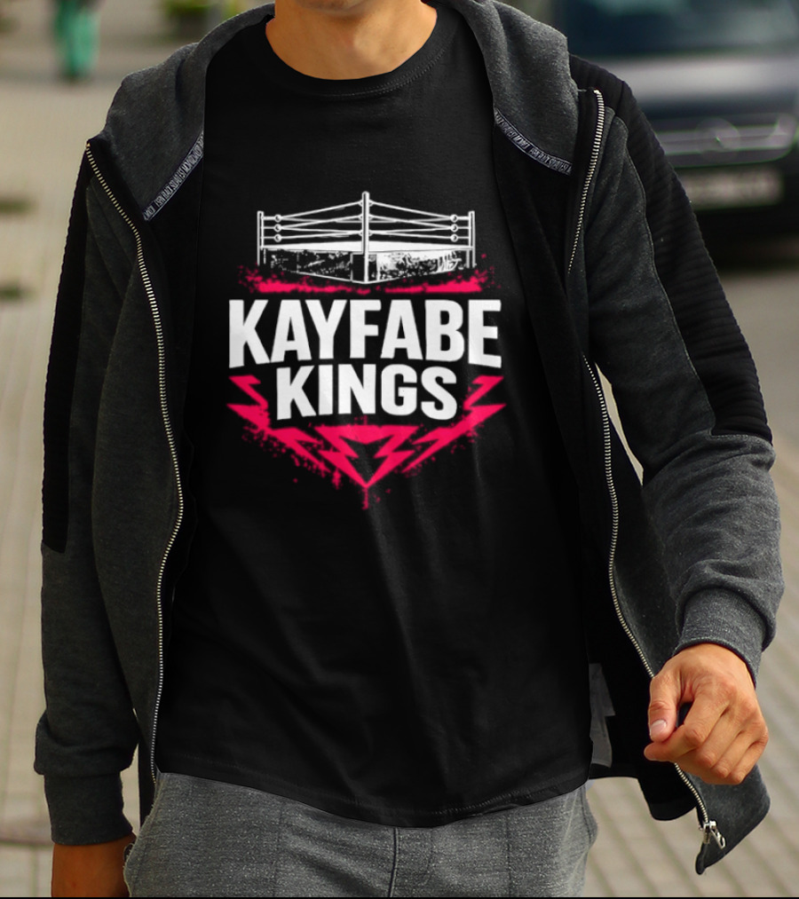 Kayfabe Kings Wrestling Ring WWE AEW Fans T-Shirt