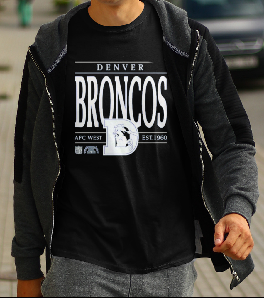 Denver Broncos AFC West Est 1960 NFL Football Retro D T-Shirt