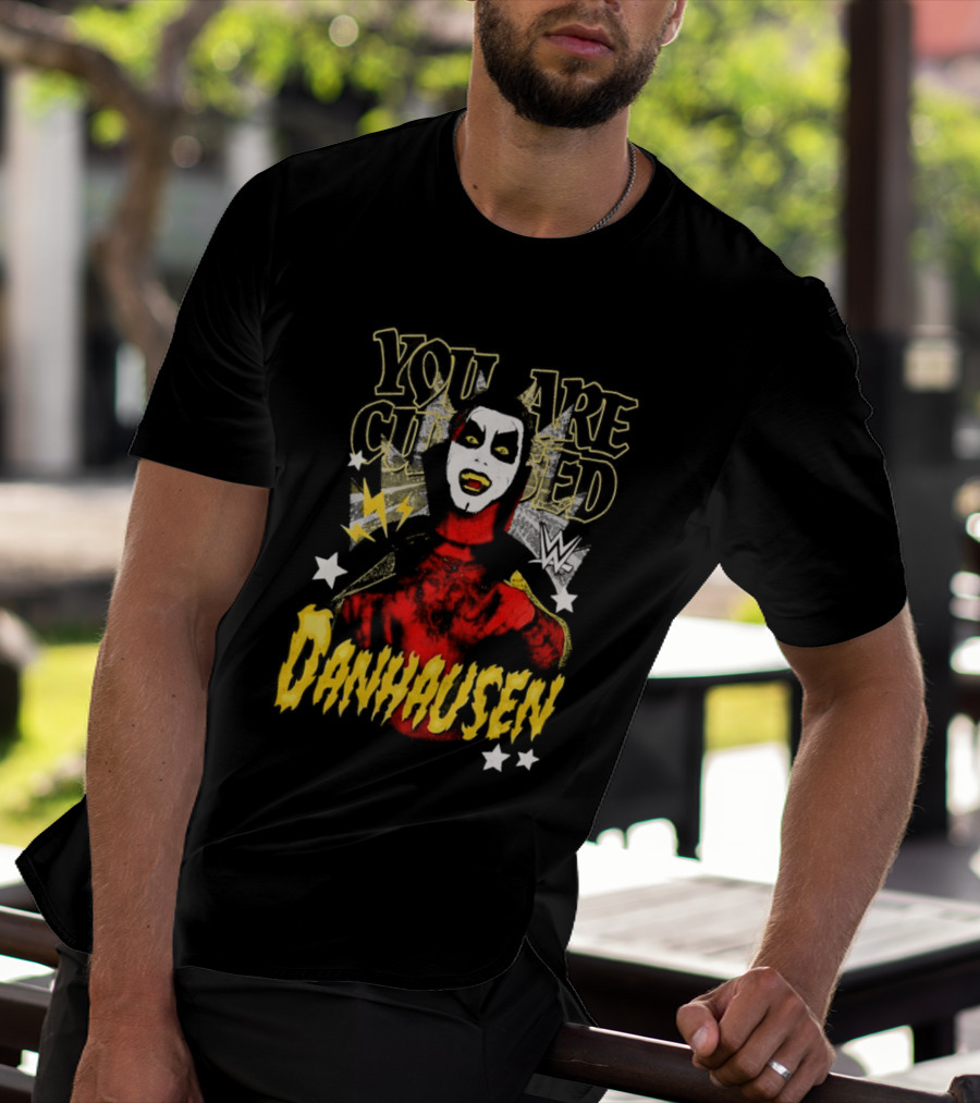 WWE Danhausen You Are Cursed Wrestling Starface T-Shirt
