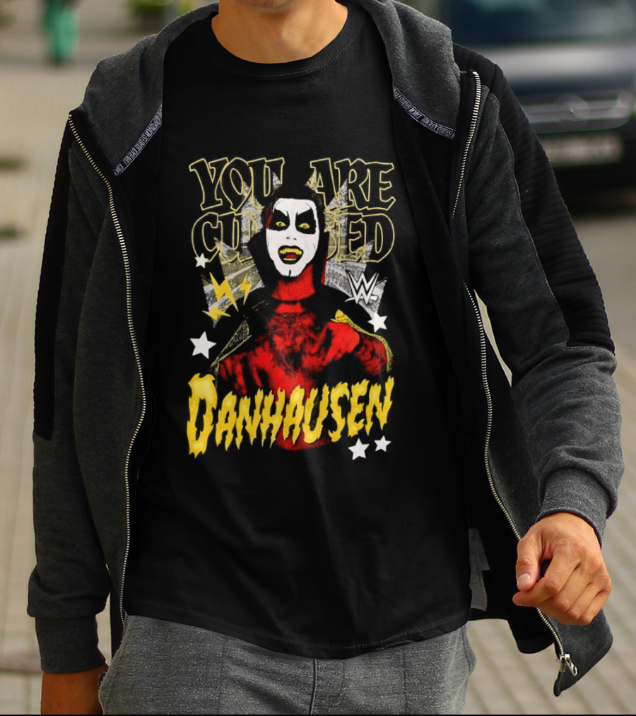 WWE Danhausen You Are Cursed Wrestling Starface T-Shirt