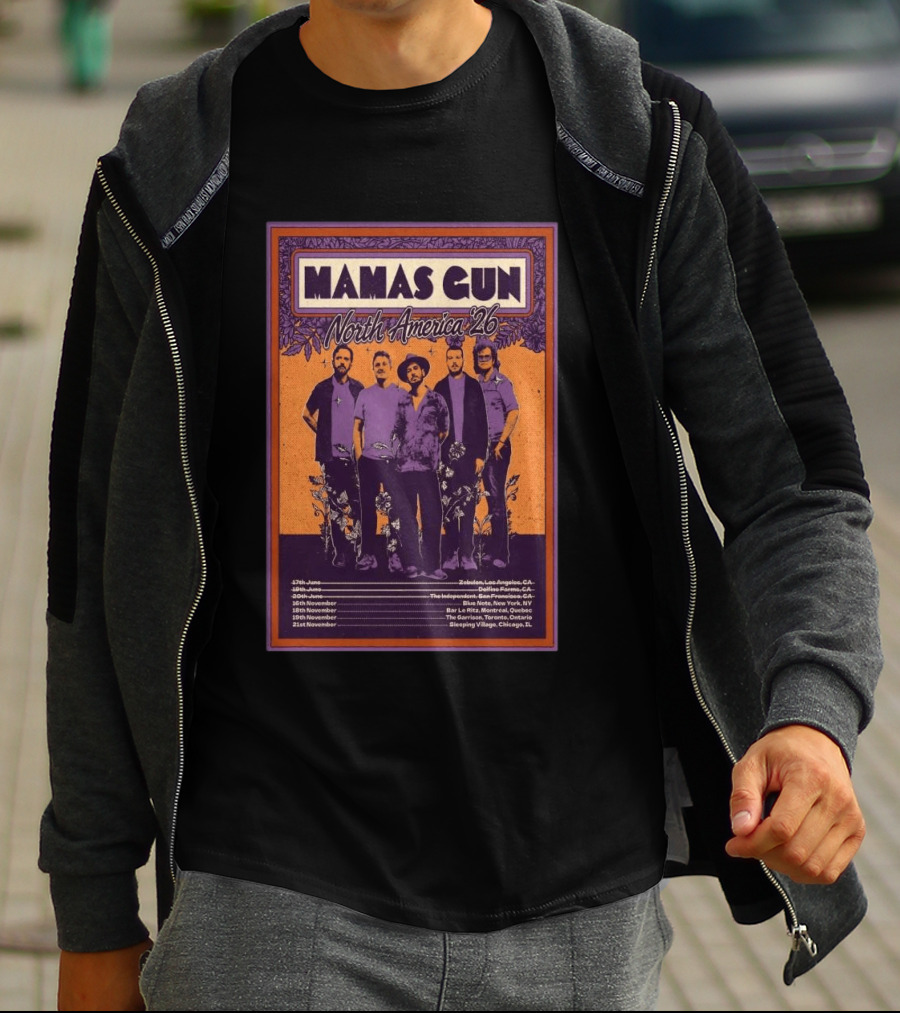 Mamas Gun North America Tour 2026 Dates And Locations T-Shirt