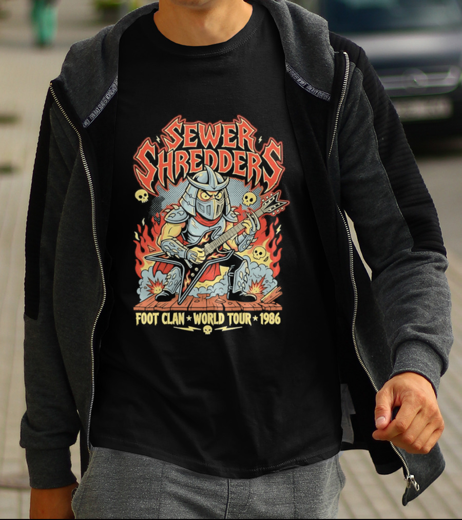 Sewer Shredders Foot Clan World Tour 1986 T-Shirt