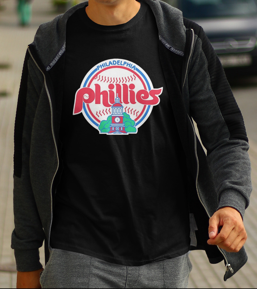 Philadelphia Phillies Independence Hall Baseball Team T-Shirt