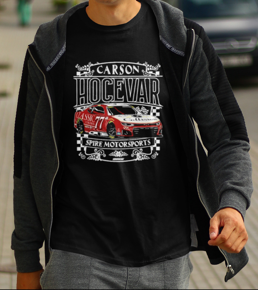 Carson Hocevar #77 Classic Collision Spire Motorsports T-Shirt