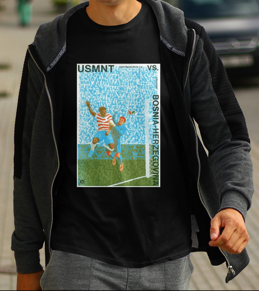 USMNT Vs Bosnia Herzegovina San Francisco July 1 2026 T-Shirt