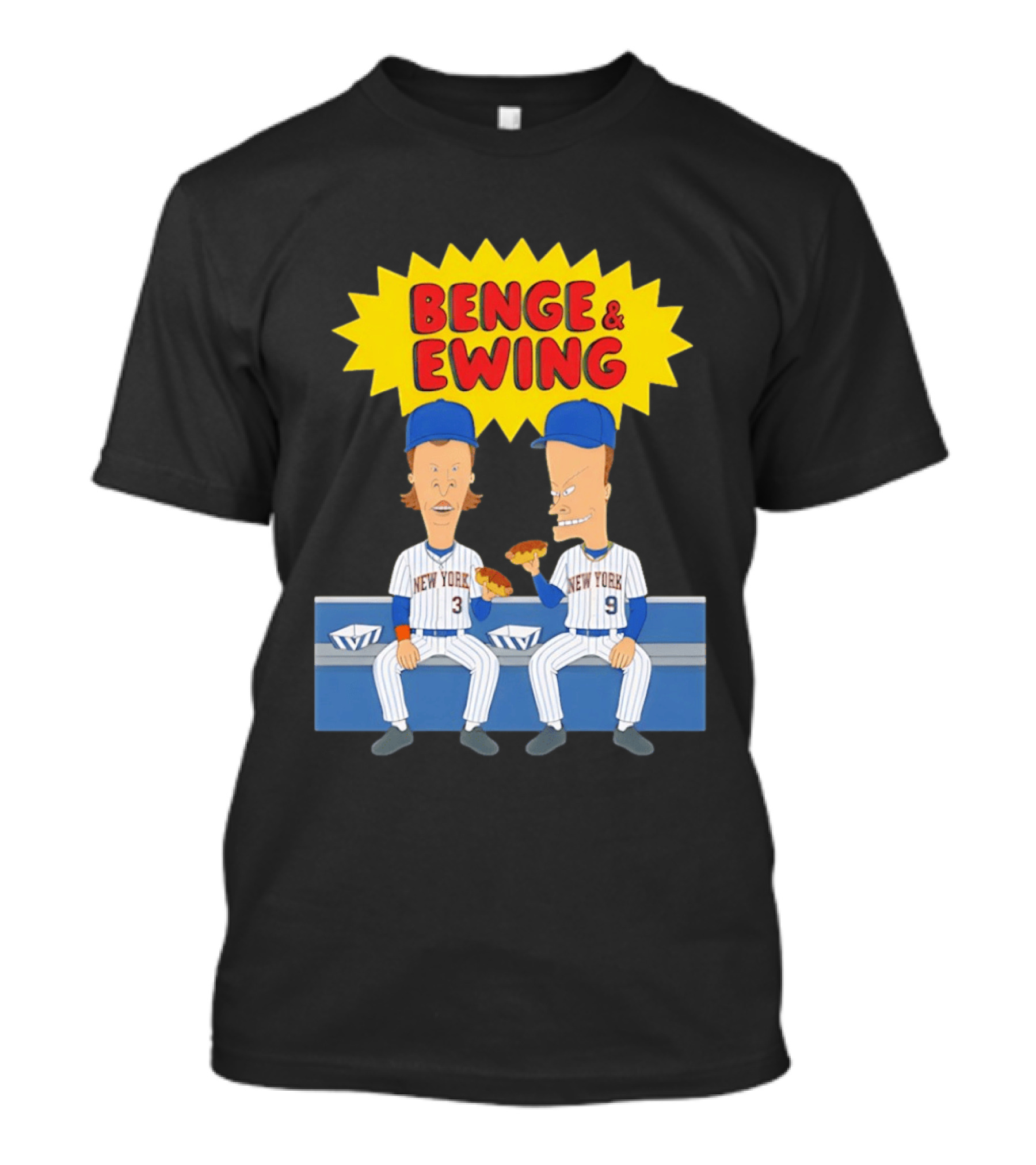 Benge & Ewing New York Mets Beavis And Butt Head T-Shirt