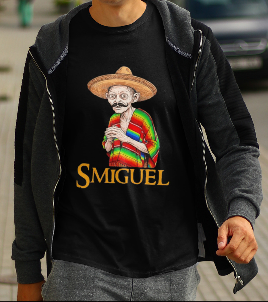 Smiguel Mexican Poncho Sombrero T-Shirt