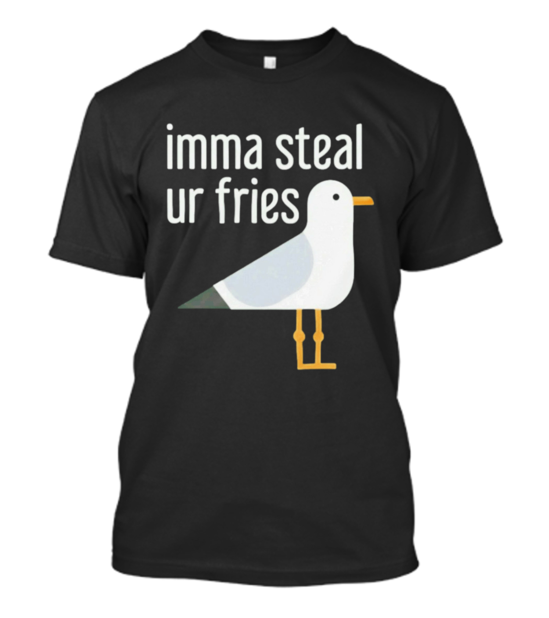 Imma Steal Ur Fries Seagull Bird Beach Humor T-Shirt