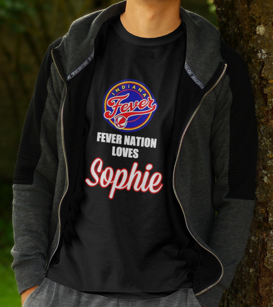 Indiana Fever Fever Nation Loves Sophie Basketball Team Support T-Shirt