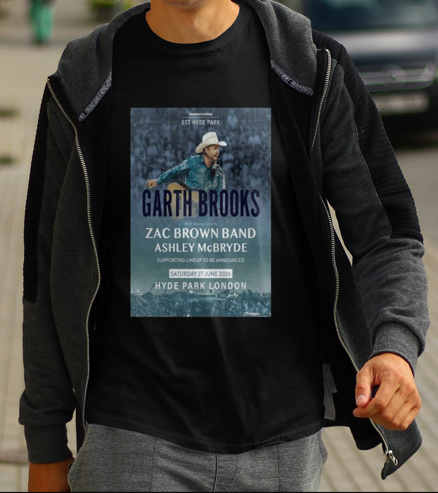 BST Hyde Park Garth Brooks Zac Brown Band Ashley McBryde London June 27 2026 T-Shirt