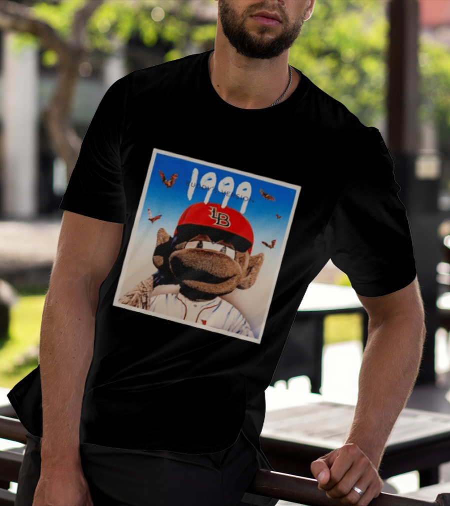 1999 Buddy's Version LB Red Cap Baseball T-Shirt