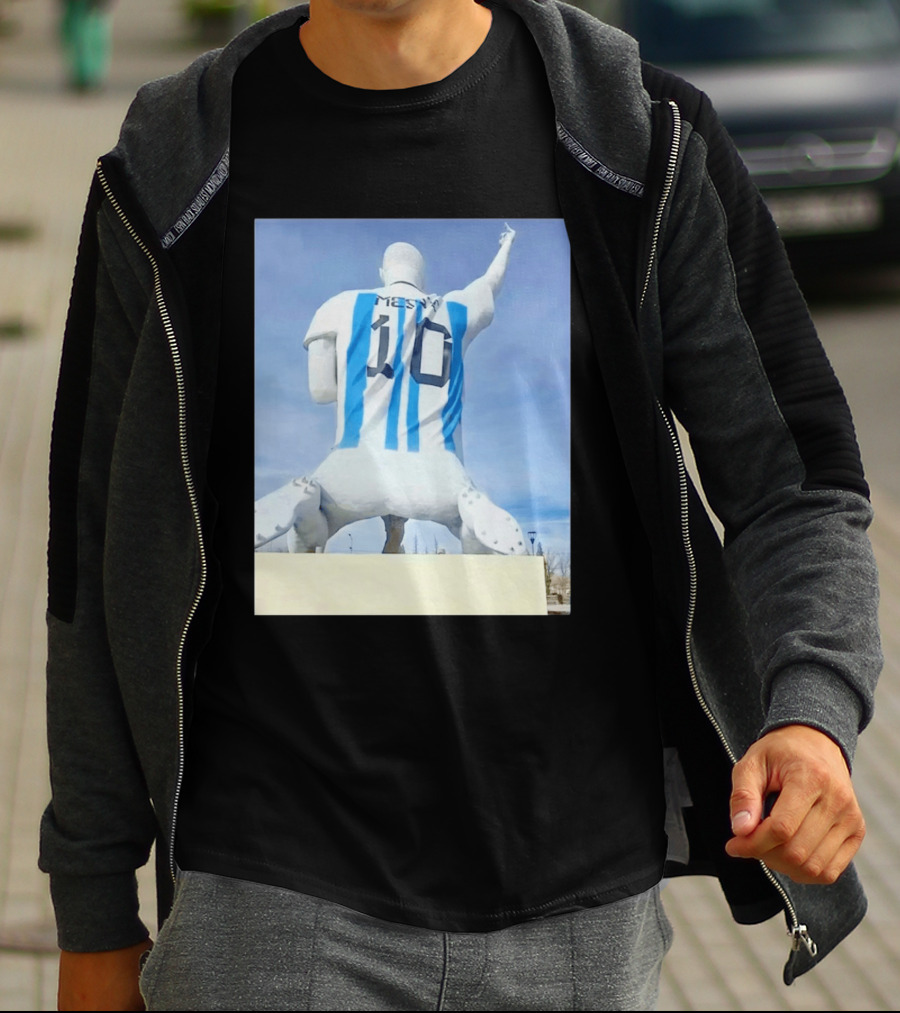 Lionel Messi 10 Argentina Jersey Statue Meme T-Shirt