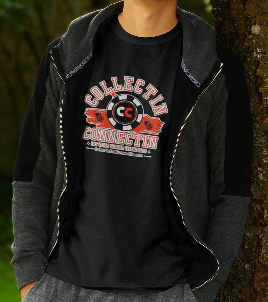 Collectin Connectin Las Vegas Summer League 2026 Casino Dice Poker Chip T-Shirt