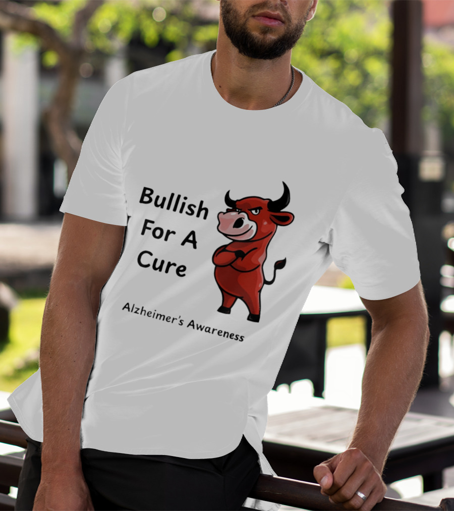 Bullish For A Cure Alzheimer's Awareness Red Bull T-Shirt