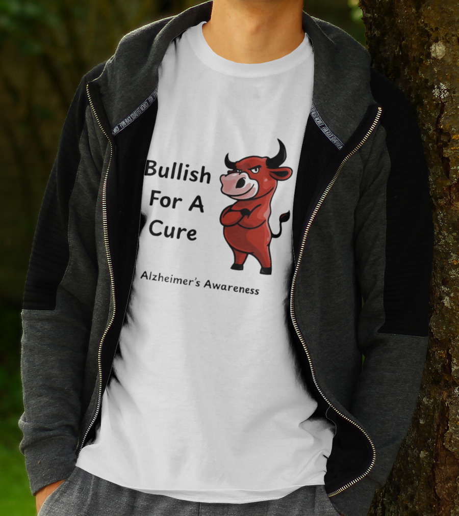 Bullish For A Cure Alzheimer's Awareness Red Bull T-Shirt