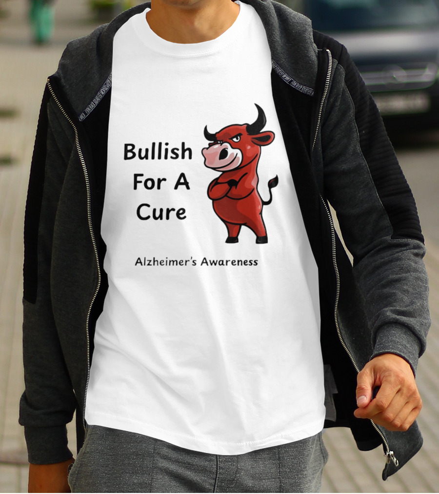 Bullish For A Cure Alzheimer's Awareness Red Bull T-Shirt