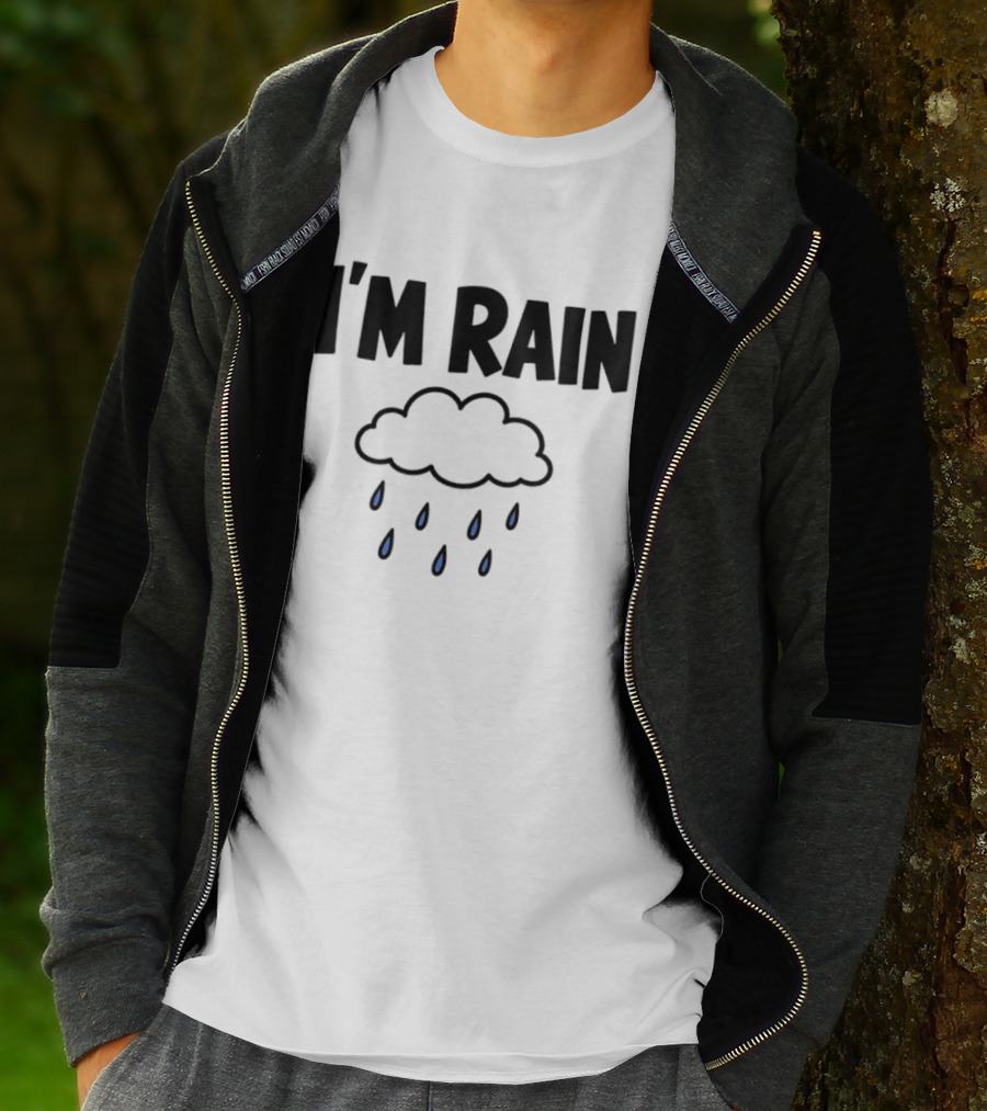I'm Rain Cloud Weather Pun With Raindrops T-Shirt