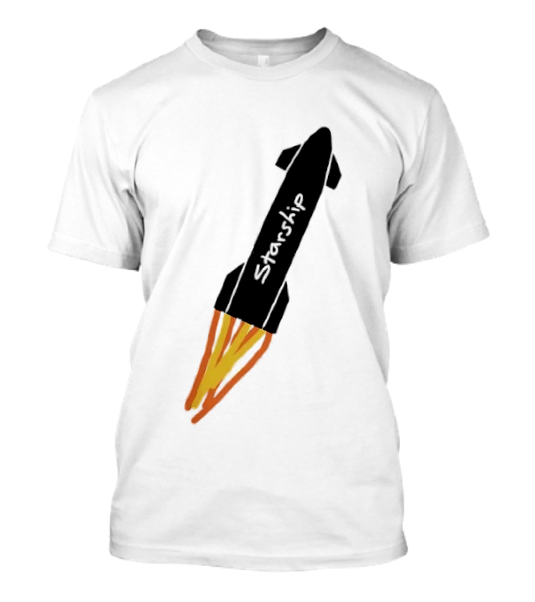 Starship Rocket SpaceX Space Exploration T-Shirt