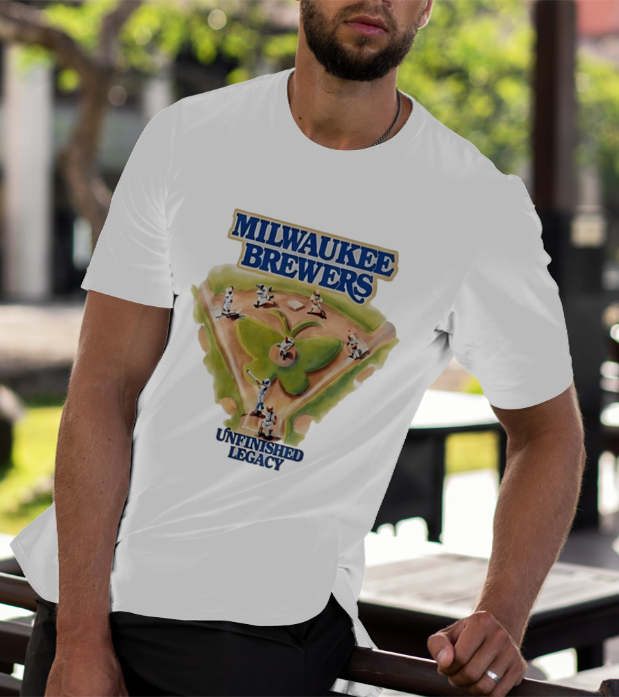 Milwaukee Brewers Unfinished Legacy Baseball Field T-Shirt