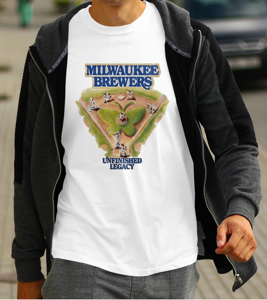 Milwaukee Brewers Unfinished Legacy Baseball Field T-Shirt