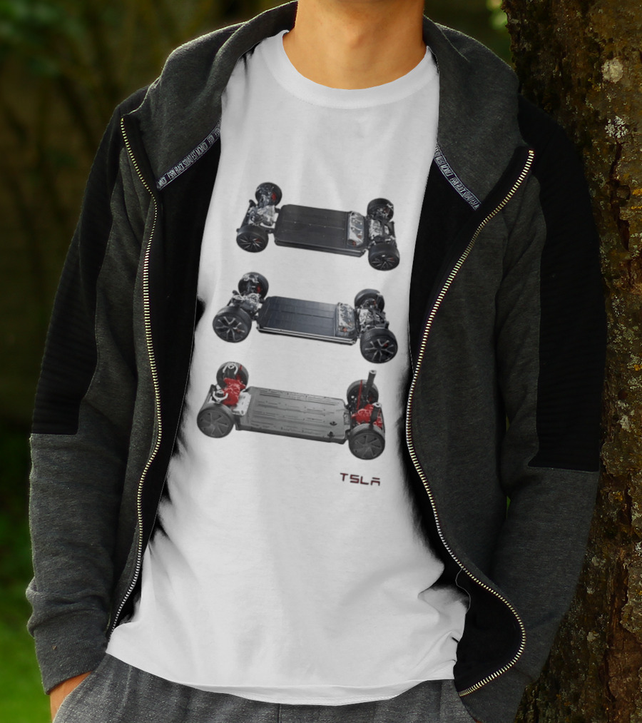 Tesla Foundation Chassis Electric Vehicle E S L A T-Shirt