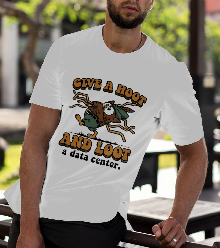 Give A Hoot And Loot A Data Center Owl With Circuit Board Wings T-Shirt