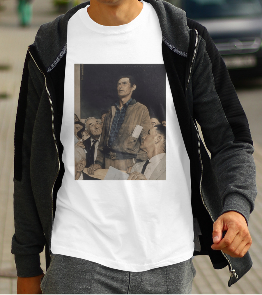 Norman Rockwell Four Freedoms 1943 Freedom Of Speech Timeless T-Shirt