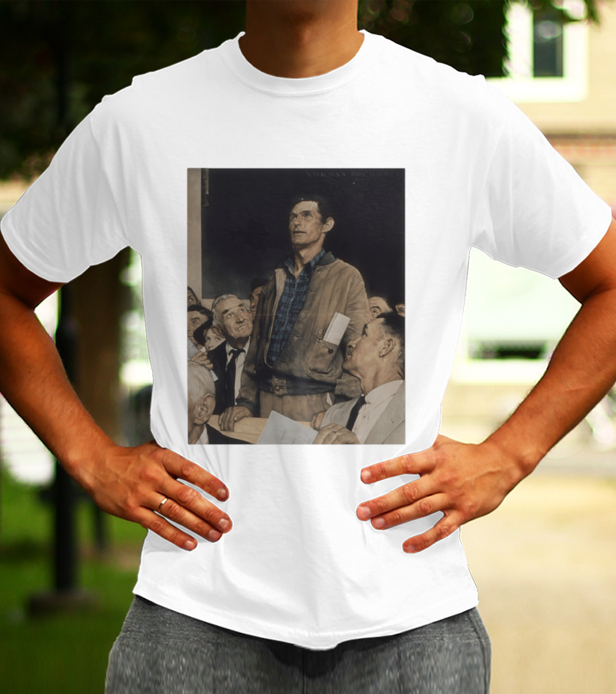 Norman Rockwell Four Freedoms 1943 Freedom Of Speech Timeless T-Shirt