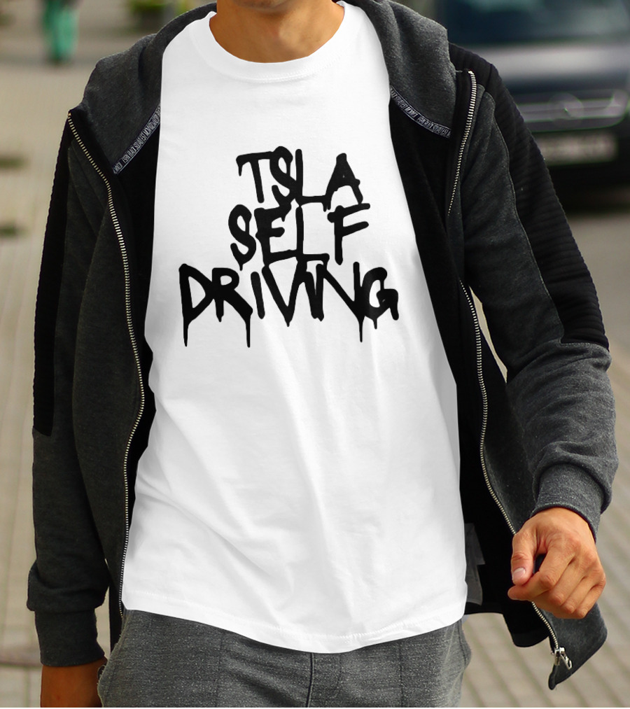 Tsla Self Driving Tesla Elon Musk T-Shirt