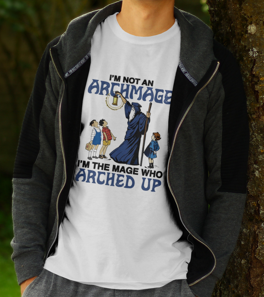 I'm Not An Archmage I'm The Mage Who Arched Up Wizard Kids Lantern T-Shirt