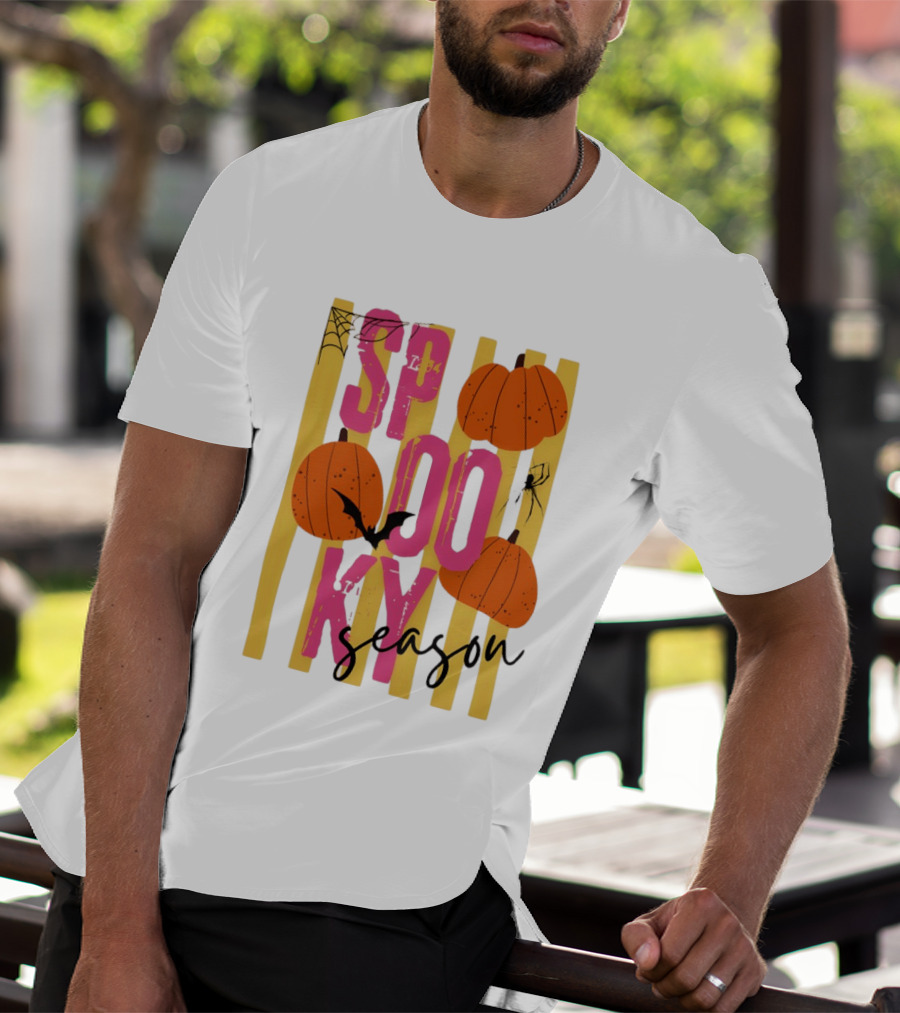 Spooky Season Pumpkins Bats Spiders Halloween 2026 T-Shirt