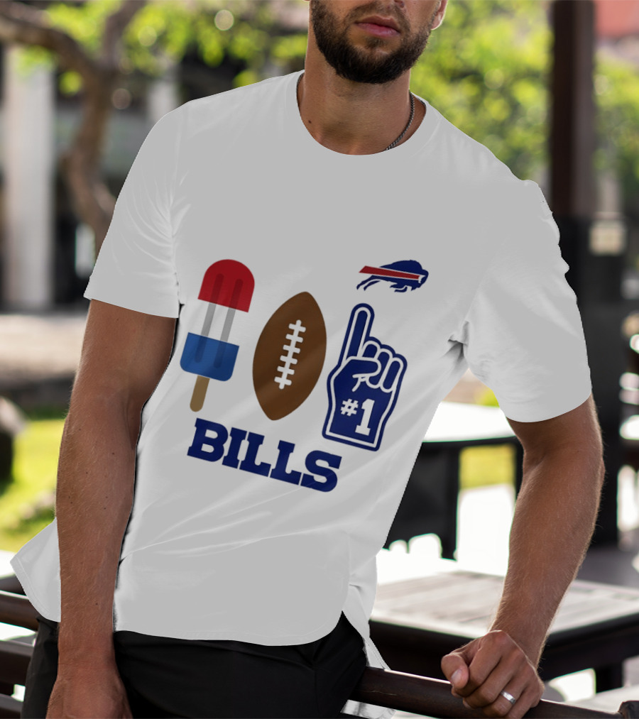 Buffalo Bills Football Popsicle Foam Finger 2026 Season T-Shirt