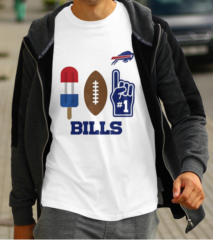 Buffalo Bills Football Popsicle Foam Finger 2026 Season T-Shirt