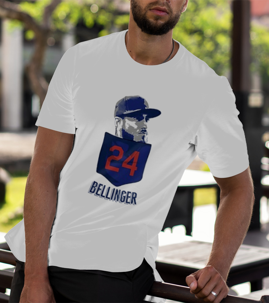 Cody Bellinger 24 Chicago Cubs Bellinger Baseball MLB Pocket Cap T-Shirt
