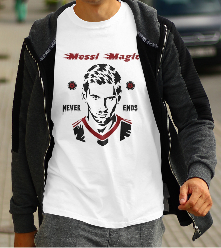 Messi Magic Never Ends Soccer Legendary T-Shirt