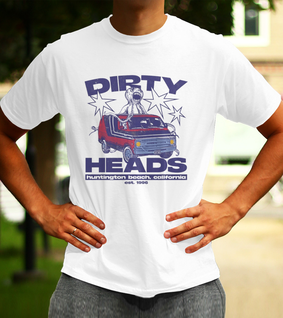 Dirty Heads Huntington Beach California Van And Octopus Est. 1996 T-Shirt
