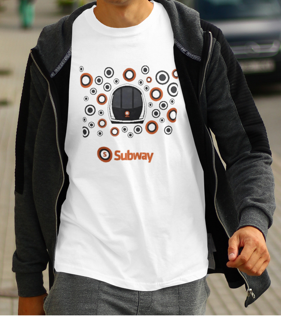 Glasgow Subway Mini Train Driver Subway Circles T-Shirt