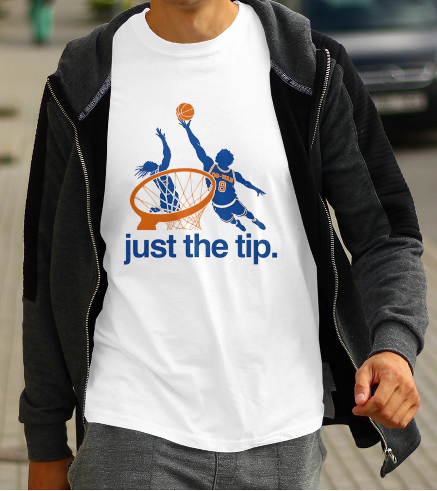 OG Anunoby New York Knicks Basketball Just The Tip NBA 2026 T-Shirt