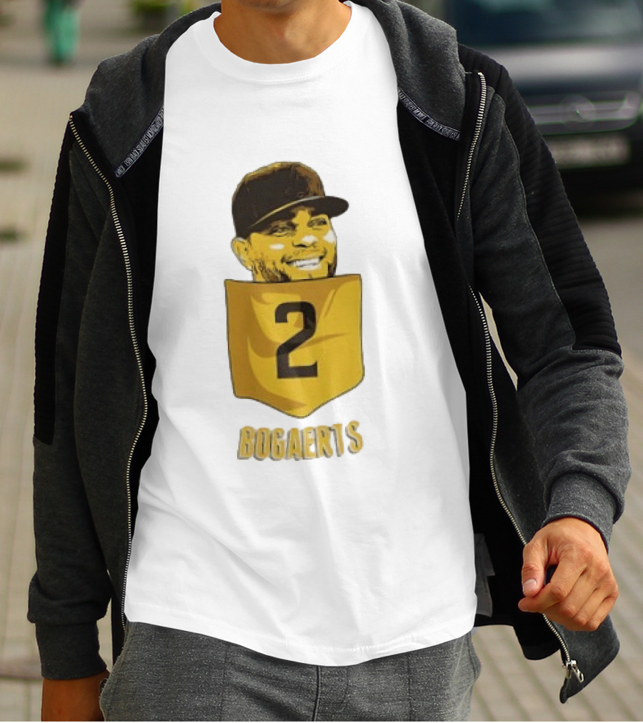 Xander Bogaerts 2 San Diego Padres Baseball MLB Pocket T-Shirt