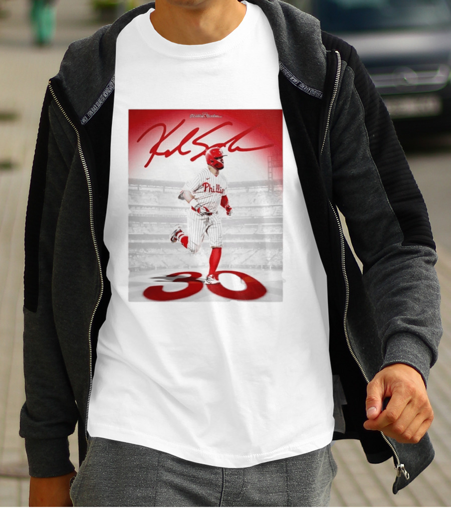 Philadelphia Phillies Kyle Schwarber 30 Home Runs Phillies Stadium T-Shirt