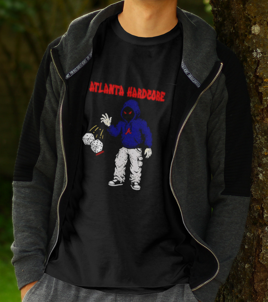 Atlanta Hardcore Braves Dice Throw Streetwear T-Shirt