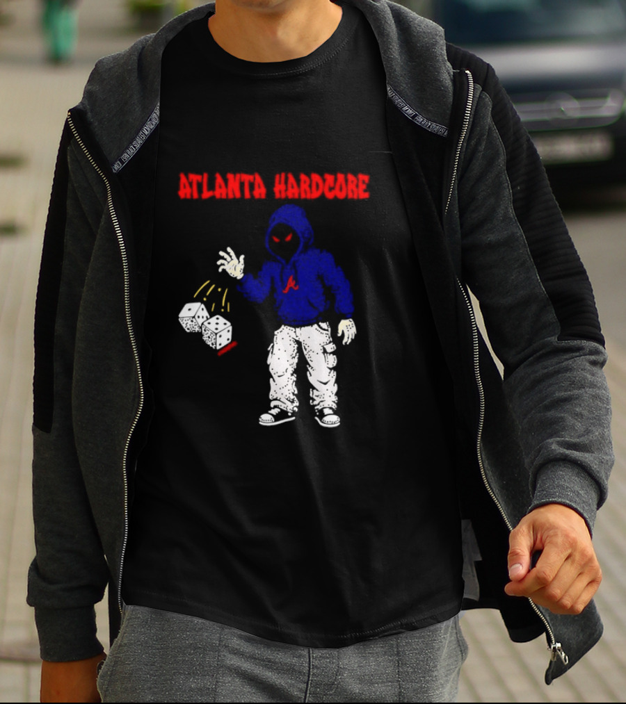 Atlanta Hardcore Braves Dice Throw Streetwear T-Shirt