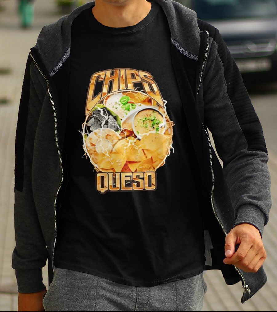 Chips Queso Lightning Bold Flavor Snack Experience T-Shirt