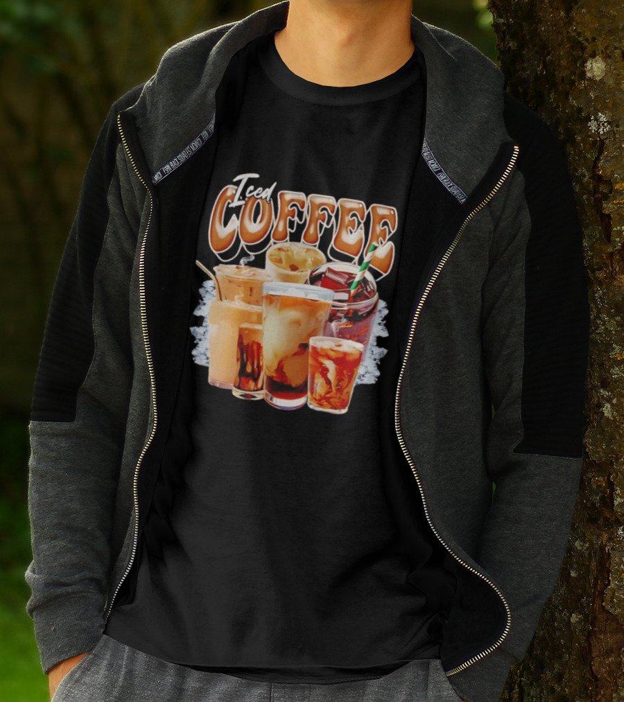 Iced Coffee Collage Iced Drinks Bootleg Vintage Aesthetic T-Shirt