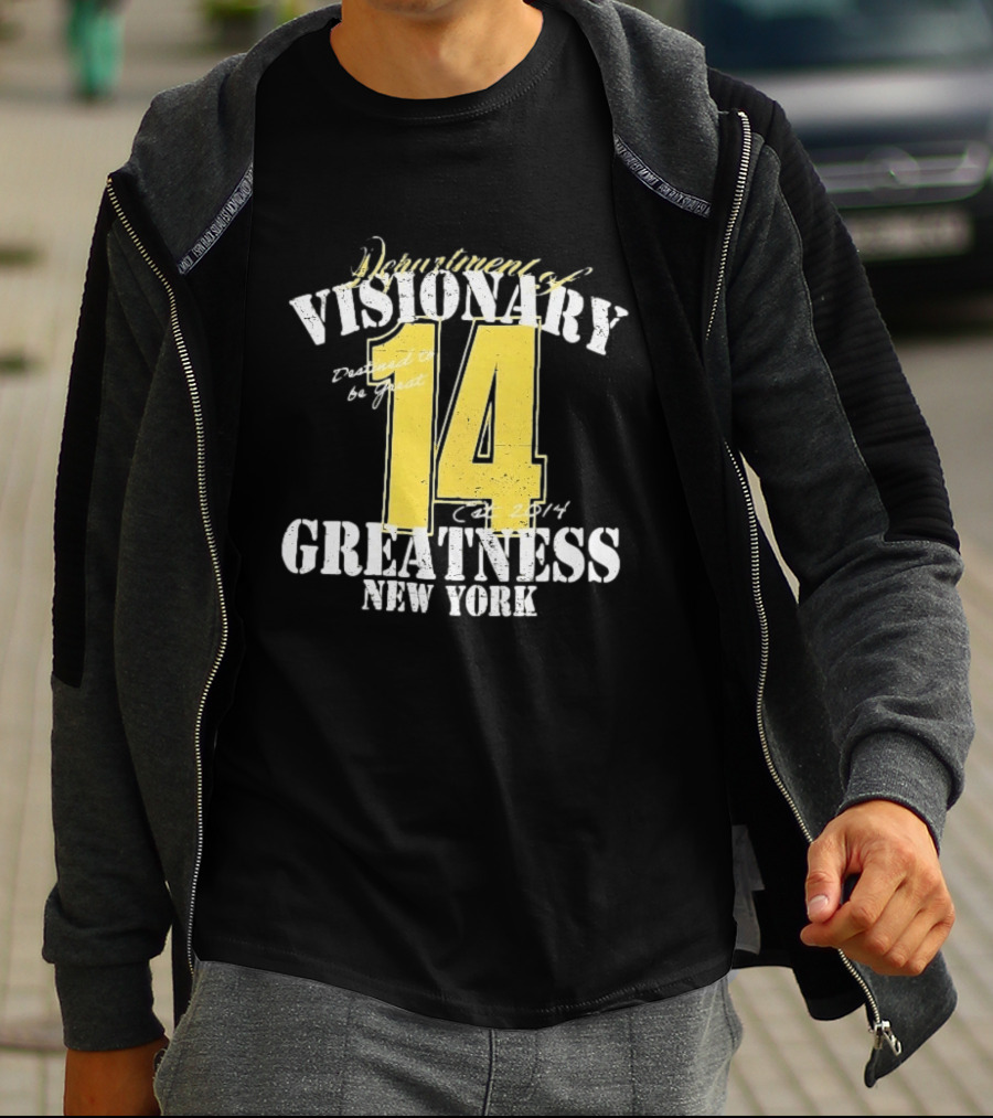 Department Of Visionary Greatness 14 New York Est 2014 T-Shirt