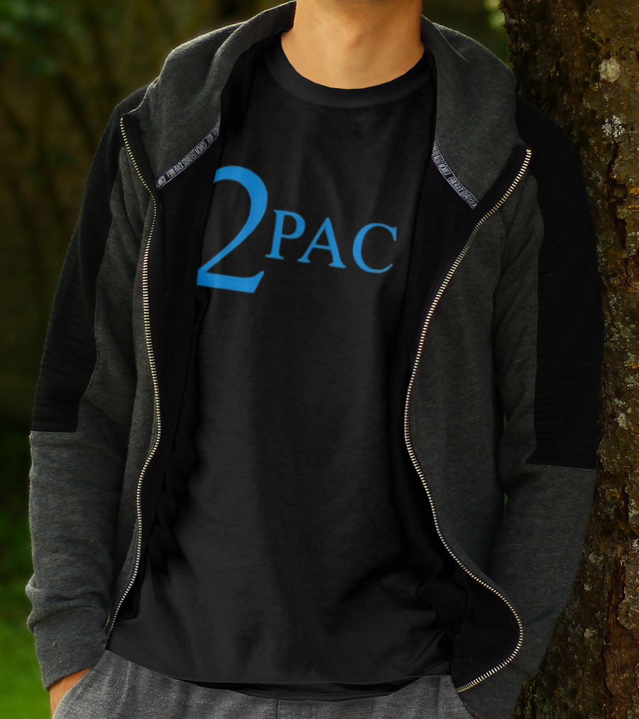 Janet Jackson 2Pac Blue T-Shirt