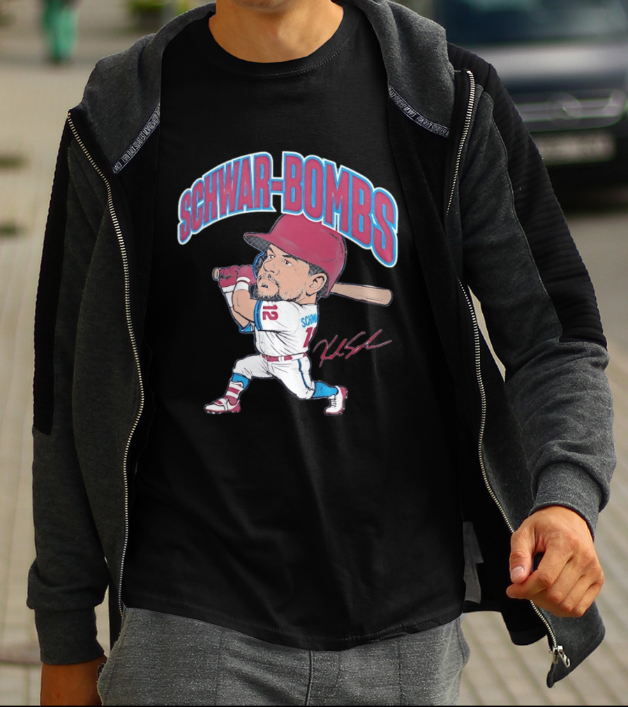 Philadelphia Phillies Kyle Schwarber Schwar Bombs Major League Baseball T-Shirt