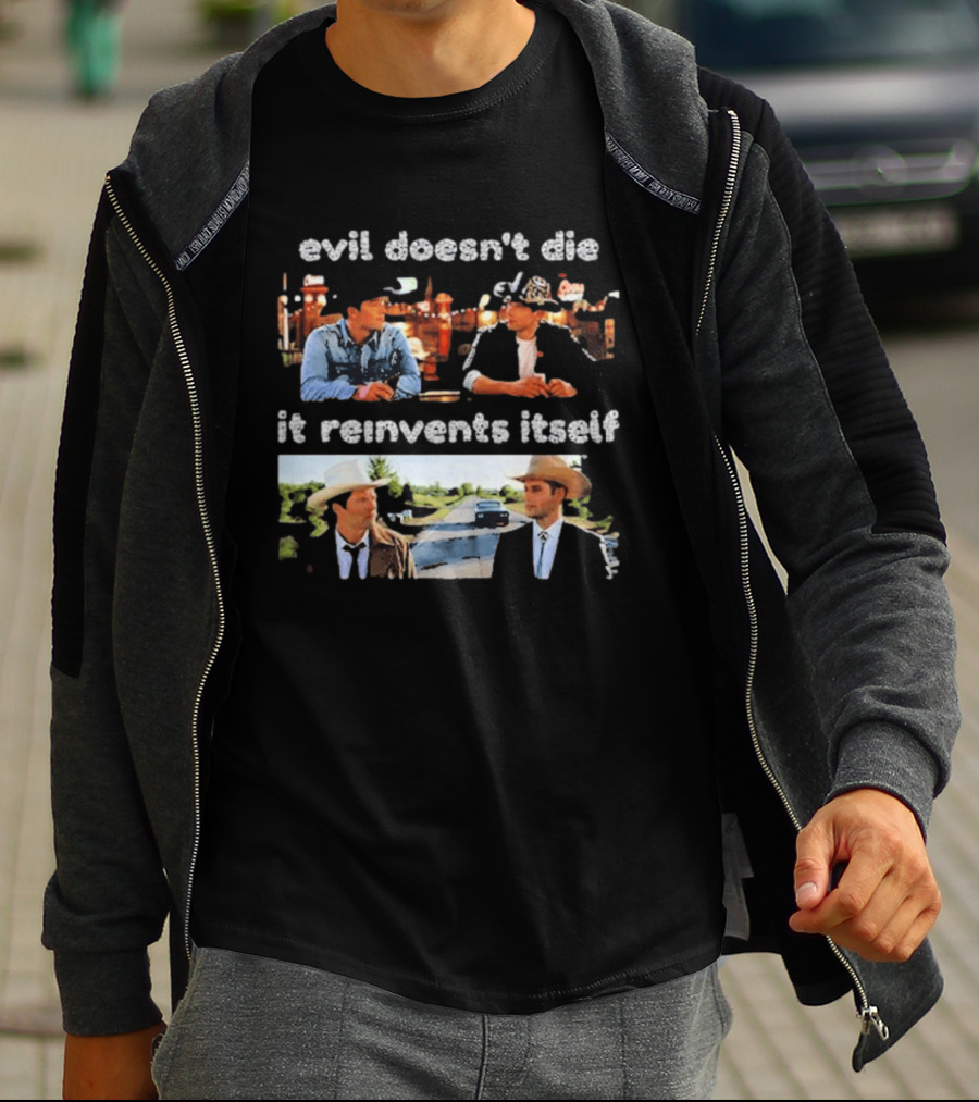 Supernatural 9 1 1 Lone Star Mashup Evil Doesn't Die It Reinvents Itself Cowboy Scene T-Shirt